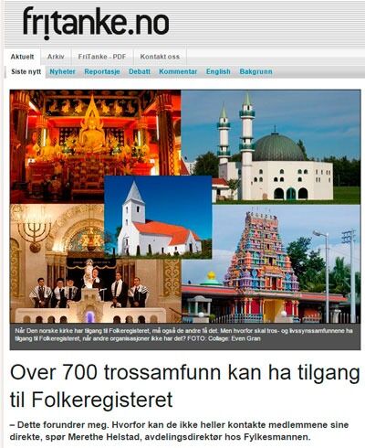 Over 700 trossamfunn kan ha tilgang til Folkeregisteret, og ett av dem, Oslo katolske bispedømmeråd, er under etterforskning for misbruk av sin tilgang til registeret.
 Foto: faksimile