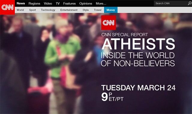 Tirsdag kveld gikk det en dokumentar om ateisme på CNN i USA. Du kan se programmet her.