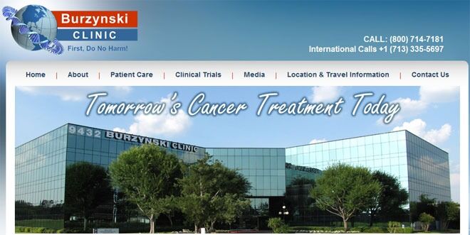 Burzynski-klinikken i Texas, USA, selger virkningsløs kreftbehandling til millionbeløp. De har holdt på i over 30 år uten å påvise effekt. Likevel beskrives behandlingen som "ny og eksperimentell".