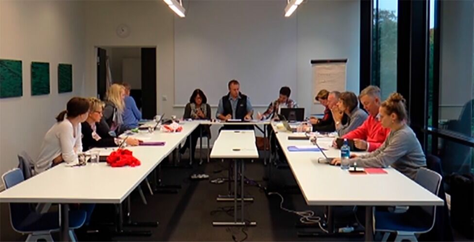 Hovedstyrets møte den 14. oktober ble på kostnadsbesparende vis holdt i forbundets egne lokaler i Brugata 19 i Oslo.
 Foto: Human-Etisk Forbund