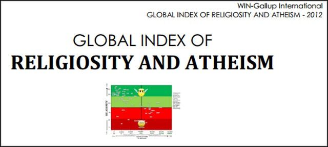 Undersøkelsen "Global Index of Religiosity and Atheism" rapporterer om et sterkt fall i religiøsitet og vekst i ateisme. Les hele rapporten her.