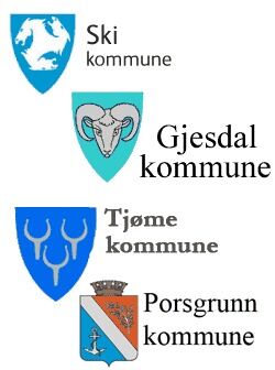 Her er de fire som skiller seg ut så langt. Ski, Gjesdal, Tjøme og Porsgrunn kommuner vil ha fullt skille mellom kirke og stat.