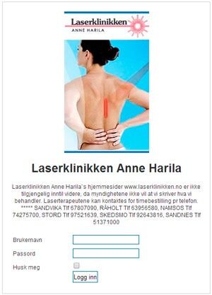 Laserklinikken Anne Harila har fjernet all markedføring fra nettet, etter å ha fått varsel om tvangsmulkt fra Forbrukerombudet. Harila mener seg forfulgt og utsatt for overgrep fra myndighetene.