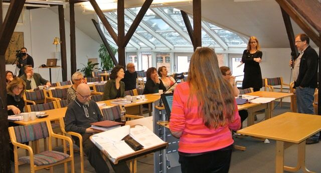 Mye ros til Stålsett-utvalget fra ansatte og tillitsvalgte i Human-Etisk Forbund i dag. Men også mange spørsmål.
 Foto: Even Gran