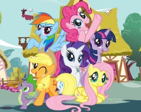 Teiknefilmserien My Little Pony: Friendship is Magic vart ein suksess da den dukka opp i ny, oppdatert prakt i 2010 - ikkje bare blant femårige jenter.
 Foto: Hasbro Studios