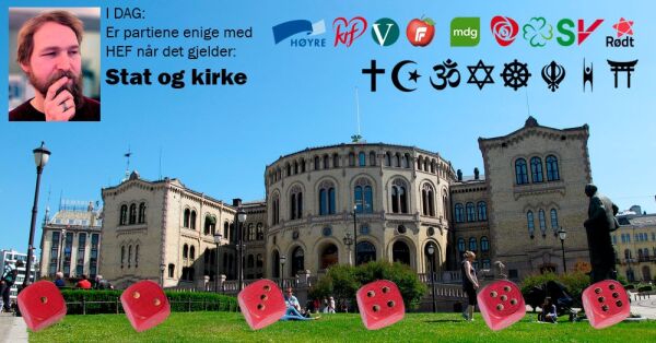 Del 1: Ap og Sp dårligst på stat-kirke