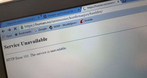 Human-Etisk Forbunds nettsider tålte ikke trykket