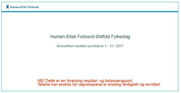 Se detaljert resultat og balanse for alle fylkes- og lokallag i Human-Etisk Forbund i 2017.