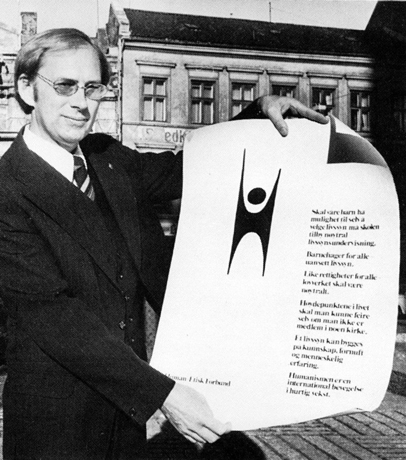 Levi Fragell tok over som styreleder i Human-Etisk Forbund i 1976.
 Foto: Arkivbilde