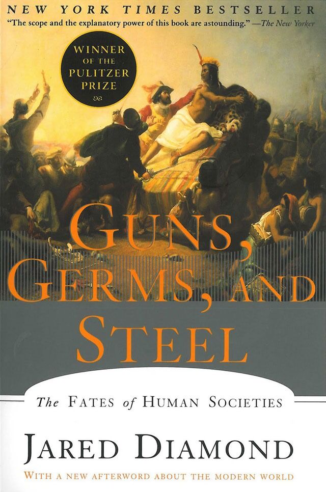 Guns, germs, and steel ble en bestselger da den kom ut i 1997. Jared Diamond fikk Pulitzer-prisen for boka, og National Geographic har gitt ut en dokumentarfilm basert på den.