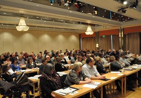 Årets landskonferanse var fullbooket med HEF-tillitsvalgte fra hele Norge. Humanistisk samfund i Danmark var også representert med to deltagere.