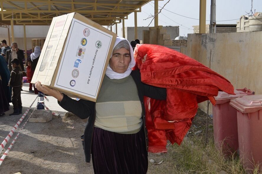 Norsk Folkehjelp er allerede på plass i jezidi-områder med humanitær innsats, og det er noe av bakgrunnen for at FN har bedt om folkehjelpas bistand med prosjektene.
 Foto: Norsk Folkehjelp
