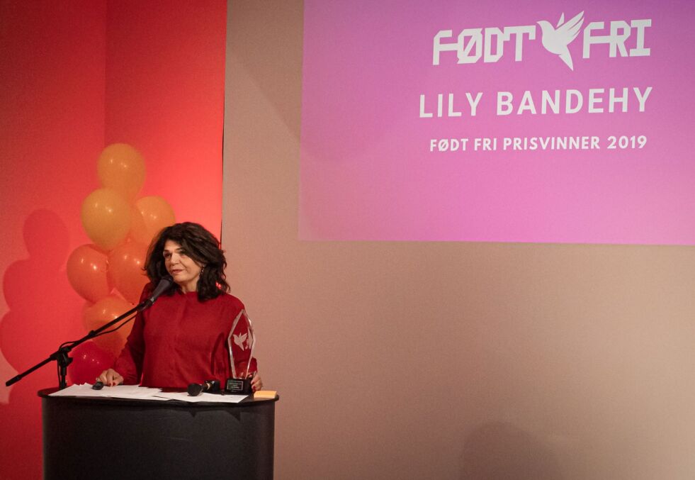 Lily Bandehy fikk Født fri-prisen i helgen.
 Foto: Arnfinn Pettersen