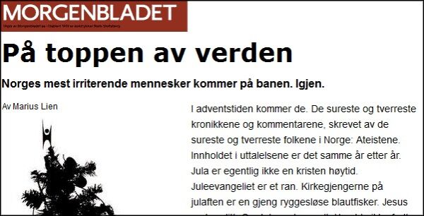 – Velkommen til teselskap, Marius Lien