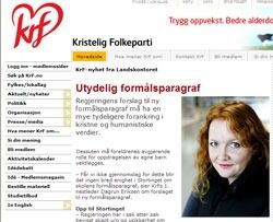 Dagrunn Eriksen fra KrF synes forslaget til nye formålsparagrafer er "utydelig".