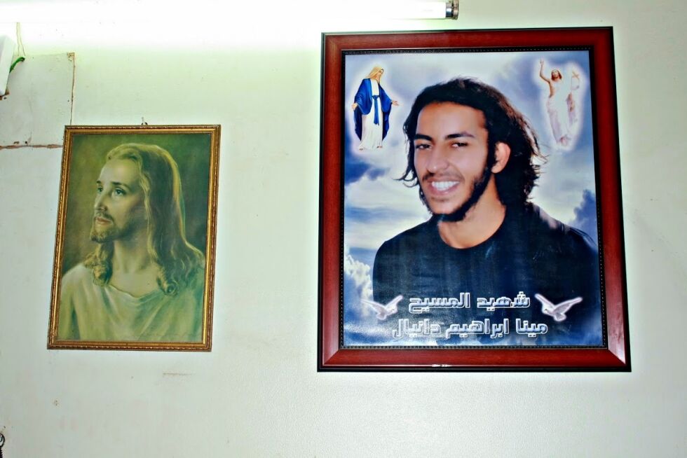 Bilde fra Mary Daniels leilighet. Broren sammenlignes gjerne både med Jesus og Che Guevara.
 Foto: Emad Saleh