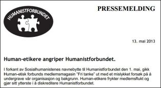 Humanistforbundet hardt ut mot Human-Etisk Forbund
