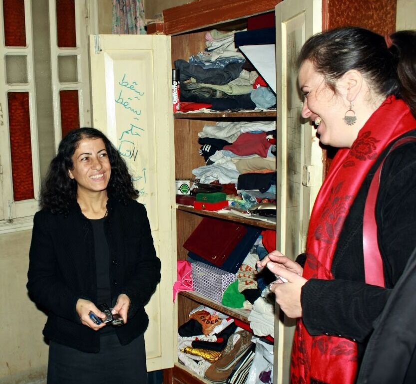 – Mary Daniel er et stort forbilde for egyptiske kvinner. Det hadde vært en stor opplevelse å få møte henne, spurte Tareks søster Hanna (t.h.) dagen i forveien.
 Foto: Emad Saleh