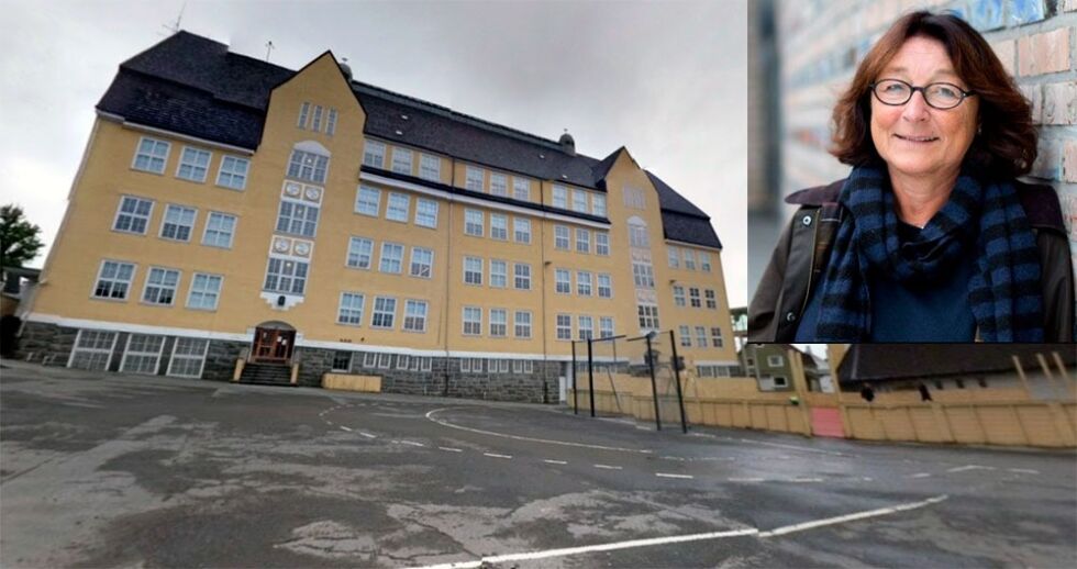 Kristin Mile synes det er merkelig at det blir bråk med julemarkeringen på Nylund skole i Stavanger nok en gang.
 Foto: Google street view