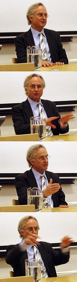 Richard Dawkins var i storform under pressekonferansen på Blindern.