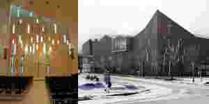 Nytt kulturhus med kors både inni og utenpå
