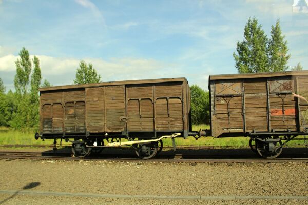 Eksempel på kuvognene som ble brukt til å frakte fanger til tillintetgjørelsesleiren Auschwitz.
 Foto: Bente Sandvig