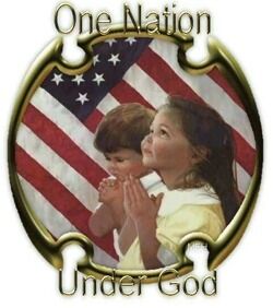Uttrykket "One nation, under God" brukes flittig av amerikanske kristne for å gi inntrykk av at USA er et kristent land.