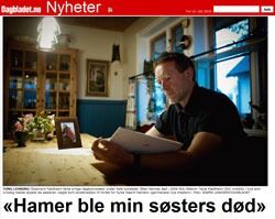I forrige uke stod Terje Fjeldheim fram med historien om søsteren som døde av kreft etter å ha nektet skolemedisinsk behandling etter råd fra Ryke Geerd Hamer.