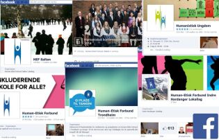Human-Etisk Forbund er på Facebook i mange varianter
